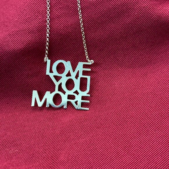 Dyadema “LOVE YOU MORE” Sterling Silver Necklace - Picture 12 of 14